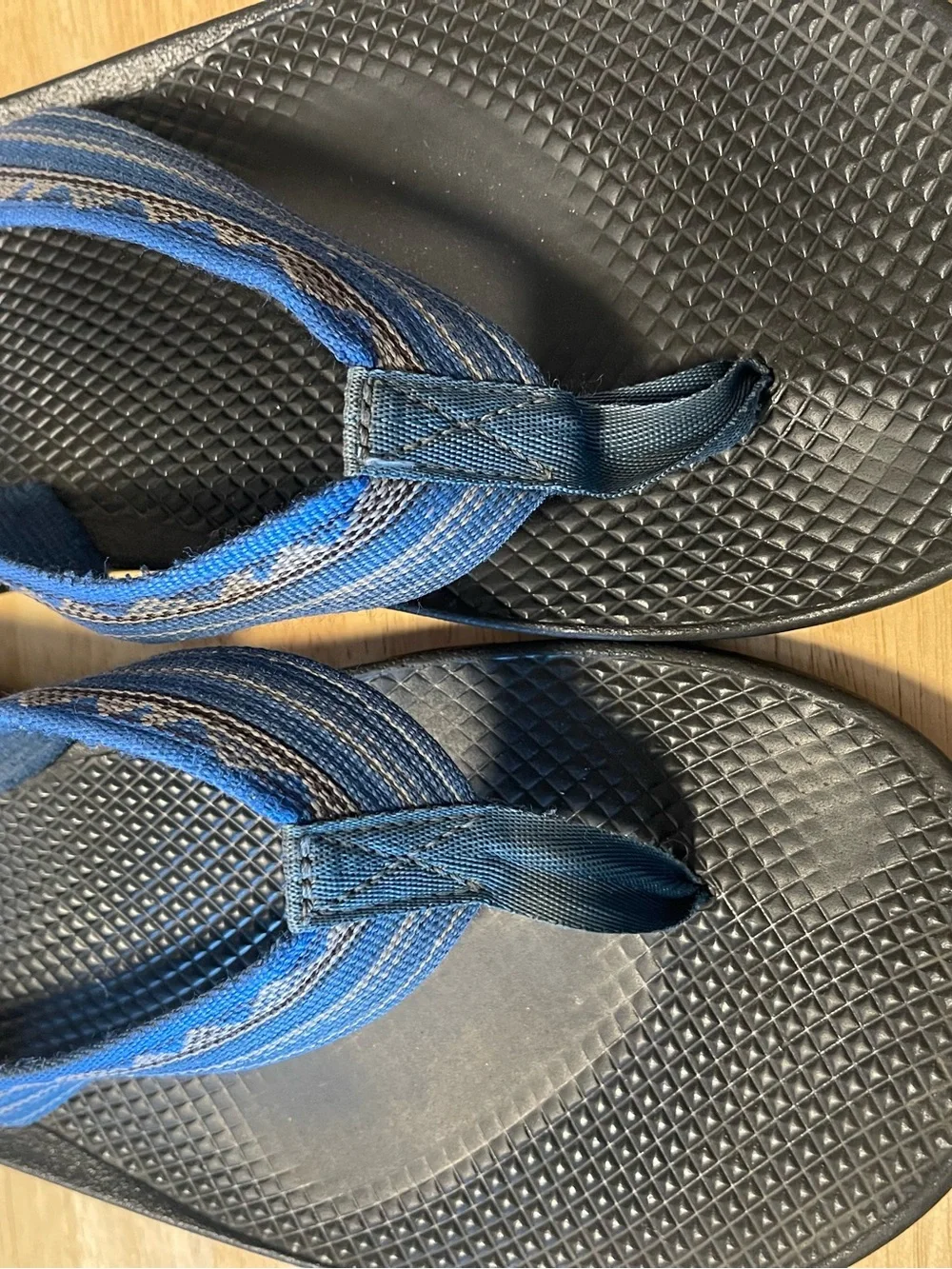 Chaco Flip EcoTread Men's 9M Blue Textile Outdoor Sandals Lightweight